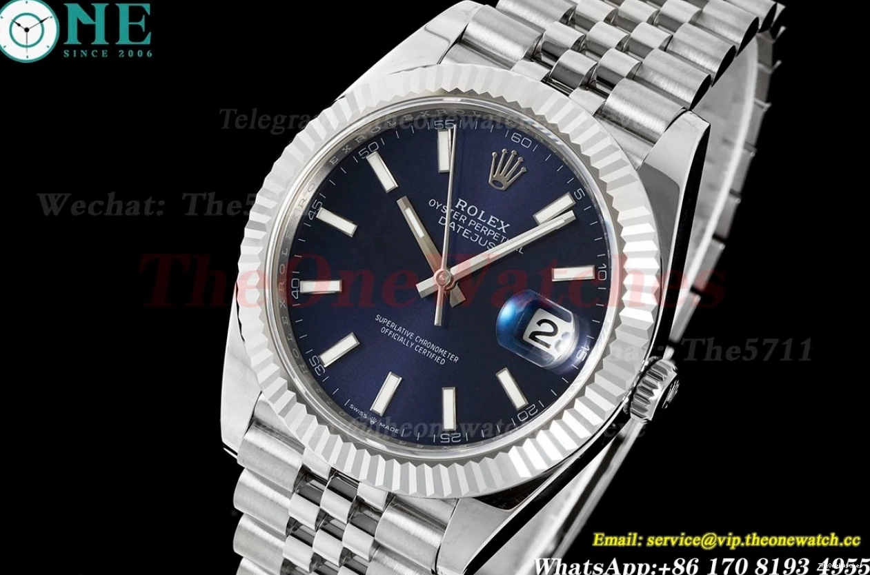 SS A3235 Blue 126334 Datejust SS EWEF Stk Jub 41mm 0311